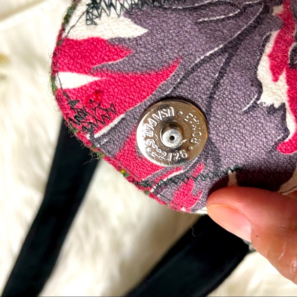 Range of Emotion Crossbody Red Cut Velvet and Vintage Trim Series Hobo Purse NWT - Picture 14 of 14